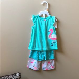Carter’s 3 Piece Flamingo Summer Pajama Set